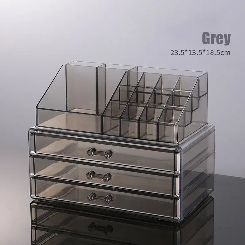 Clear Acrylic Makeup Organizer with 4 Drawers