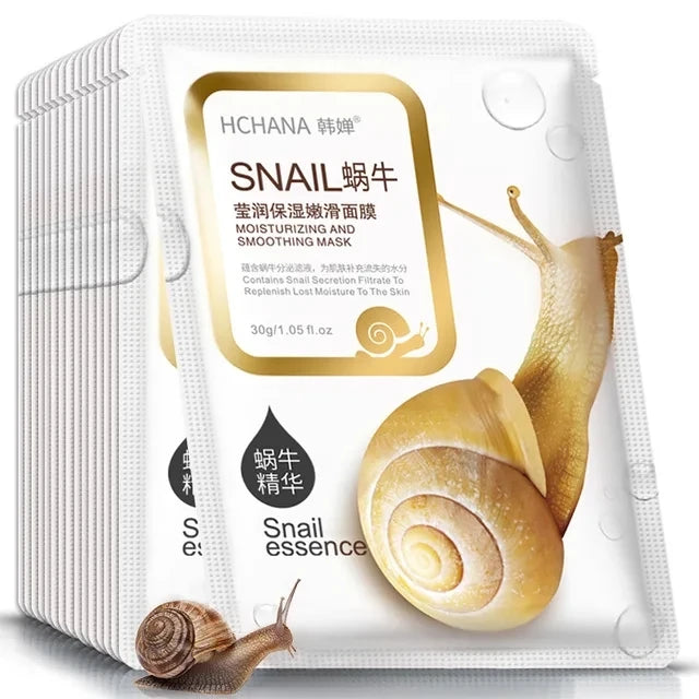 20Pcs Face Mask Sets Fresh Fruit Face Care Sheet Masks Hydrating Anti-aging Oil Control Acne Treatment Facial Mask Skin Care Set