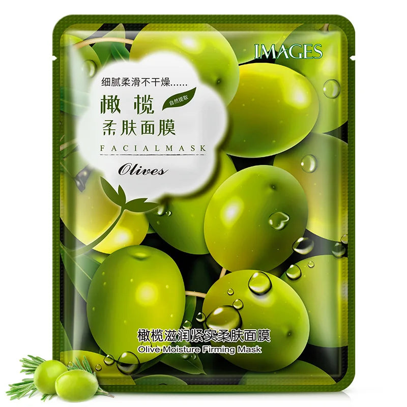 20Pcs Face Mask Sets Fresh Fruit Face Care Sheet Masks Hydrating Anti-aging Oil Control Acne Treatment Facial Mask Skin Care Set