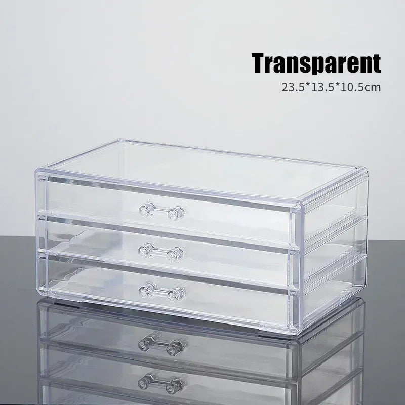 Clear Acrylic Makeup Organizer with 4 Drawers