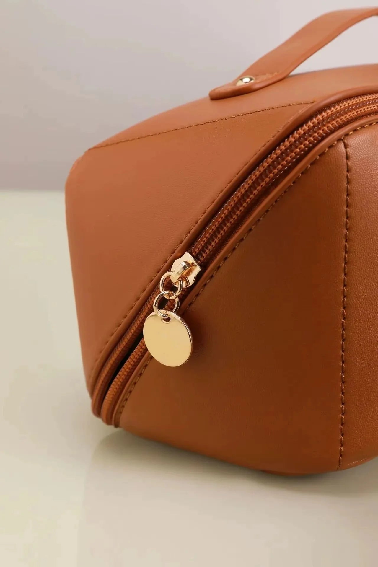 Waterproof Travel Makeup Bag - Large Capacity Cosmetics Organizer with Handle