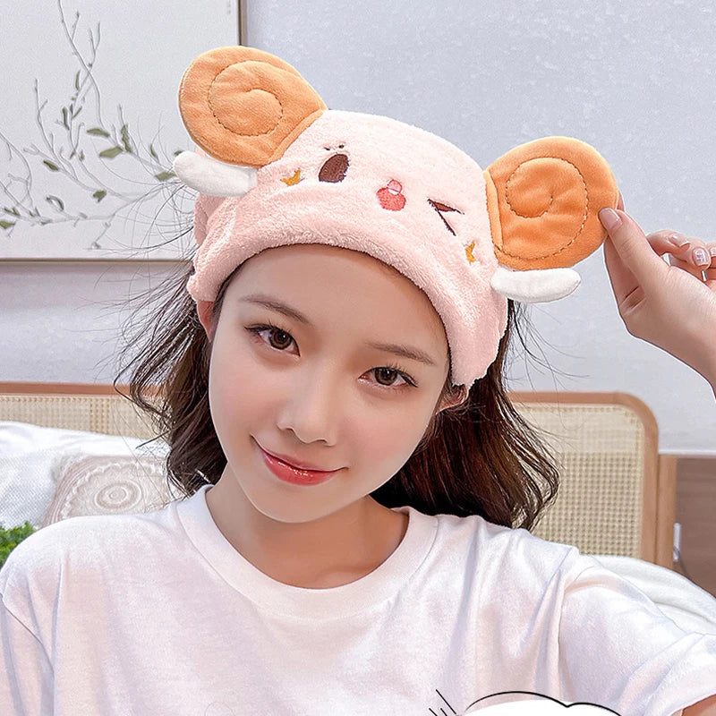 Plush Spa Headband - Soft Face Washing Hair Band for Skincare and Makeup Routine