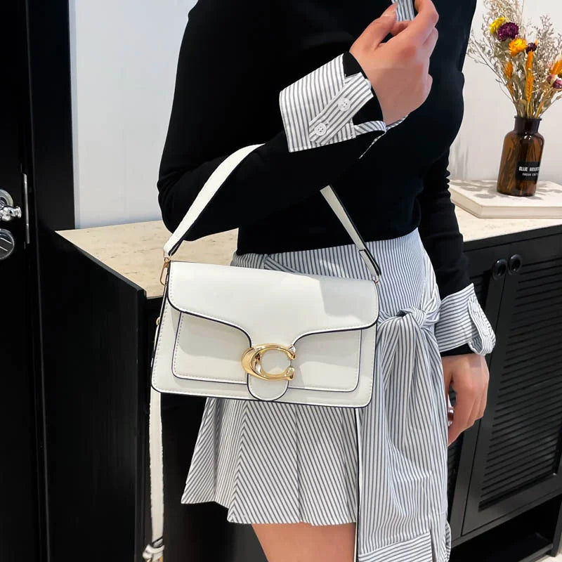 Niche Luxury Solid-Color Tote Bag 2026 New Arrival Fashionable Vintage Versatile Minimalist Crossbody Square Bag