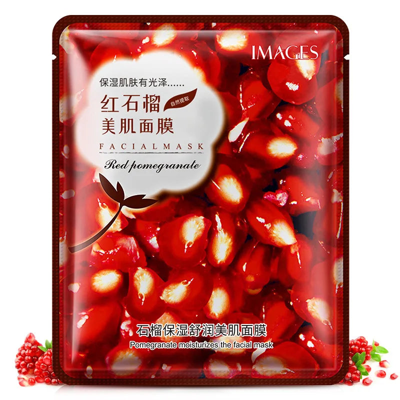 20Pcs Face Mask Sets Fresh Fruit Face Care Sheet Masks Hydrating Anti-aging Oil Control Acne Treatment Facial Mask Skin Care Set