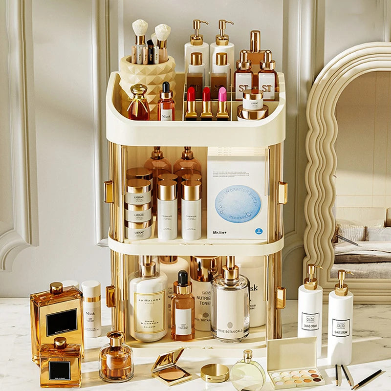 Large Capacity Makeup Storage Organizer with Drawers
