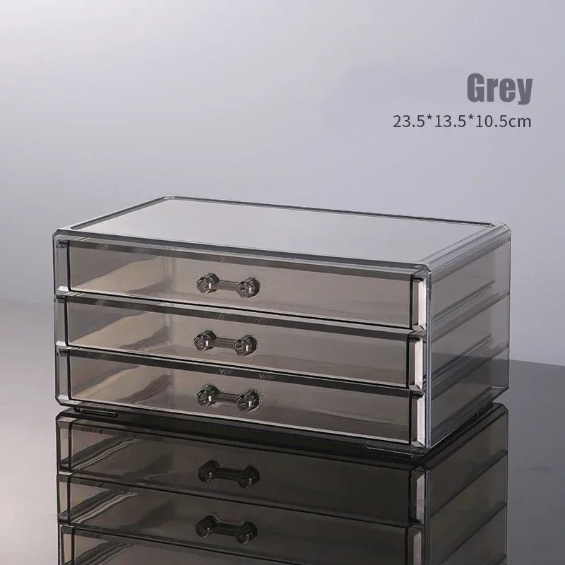 Clear Acrylic Makeup Organizer with 4 Drawers