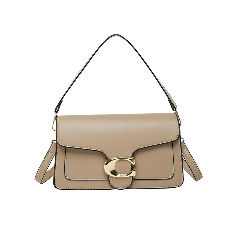 Niche Luxury Solid-Color Tote Bag 2026 New Arrival Fashionable Vintage Versatile Minimalist Crossbody Square Bag