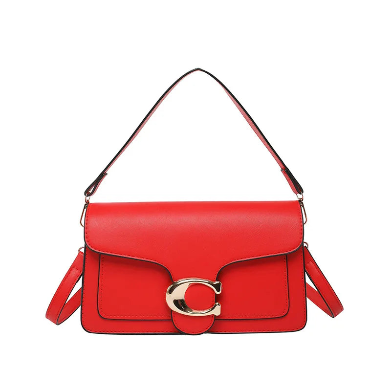 Niche Luxury Solid-Color Tote Bag 2026 New Arrival Fashionable Vintage Versatile Minimalist Crossbody Square Bag