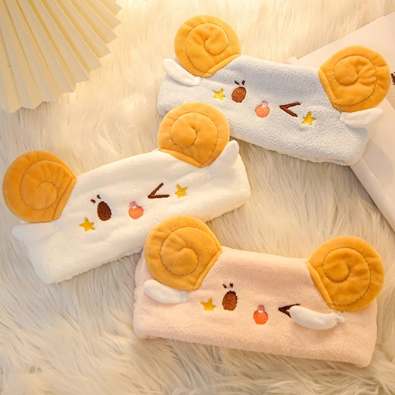 Plush Spa Headband - Soft Face Washing Hair Band for Skincare and Makeup Routine