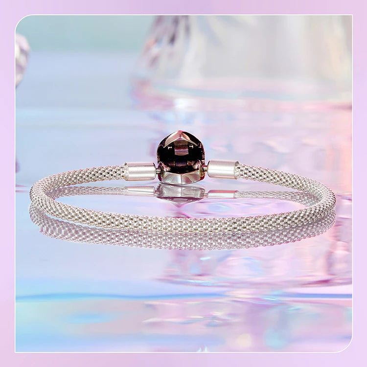 Sterling Silver Heart Bracelet - Elegant Bangle for Women