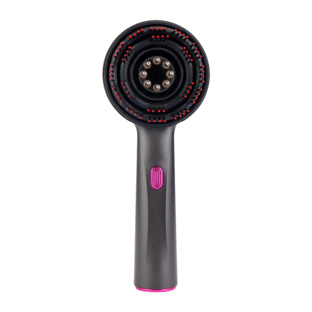 Electric Massage Comb Vibration Red Light Therapy Hair Growth Massage Scalp Massage Brush Anti Hair Loss Liquid Oil Applicator