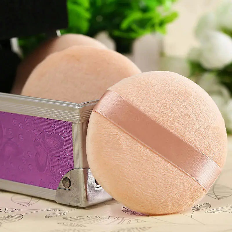 Soft Makeup Puff Set - 5 Pack Round Foundation Powder Applicators