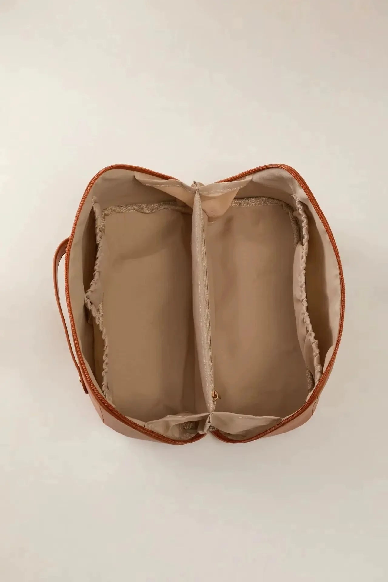 Waterproof Travel Makeup Bag - Large Capacity Cosmetics Organizer with Handle