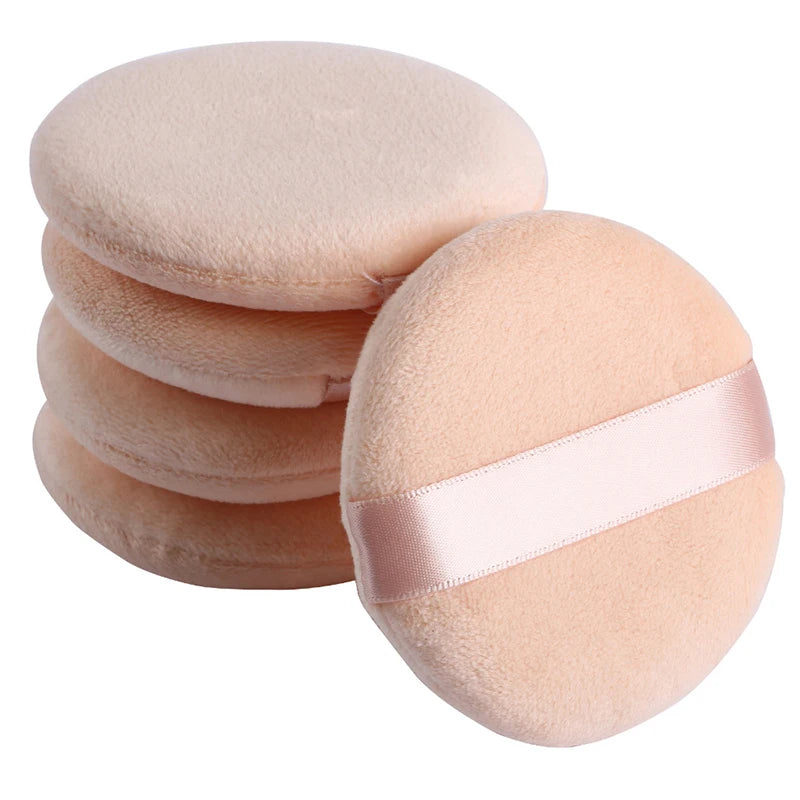 Soft Makeup Puff Set - 5 Pack Round Foundation Powder Applicators