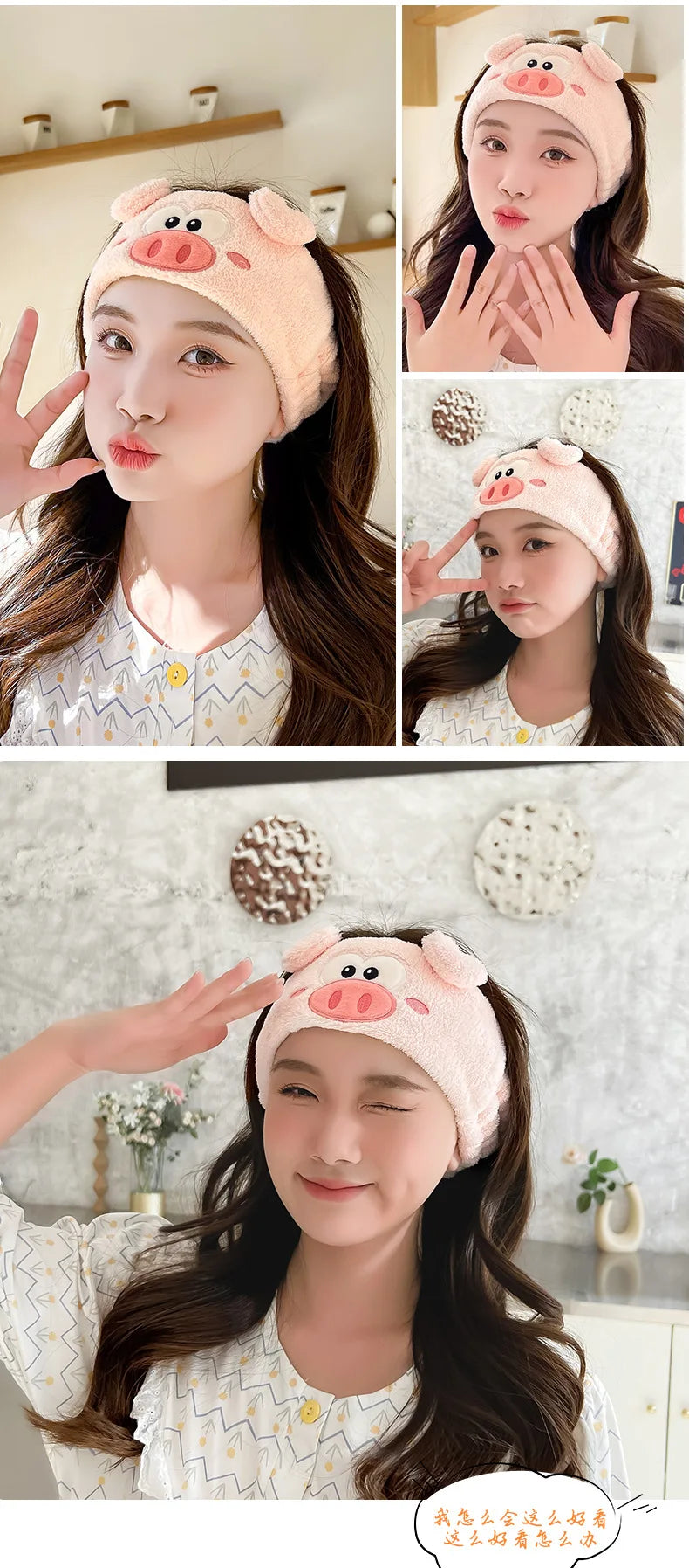 Plush Spa Headband - Soft Face Washing Hair Band for Skincare and Makeup Routine