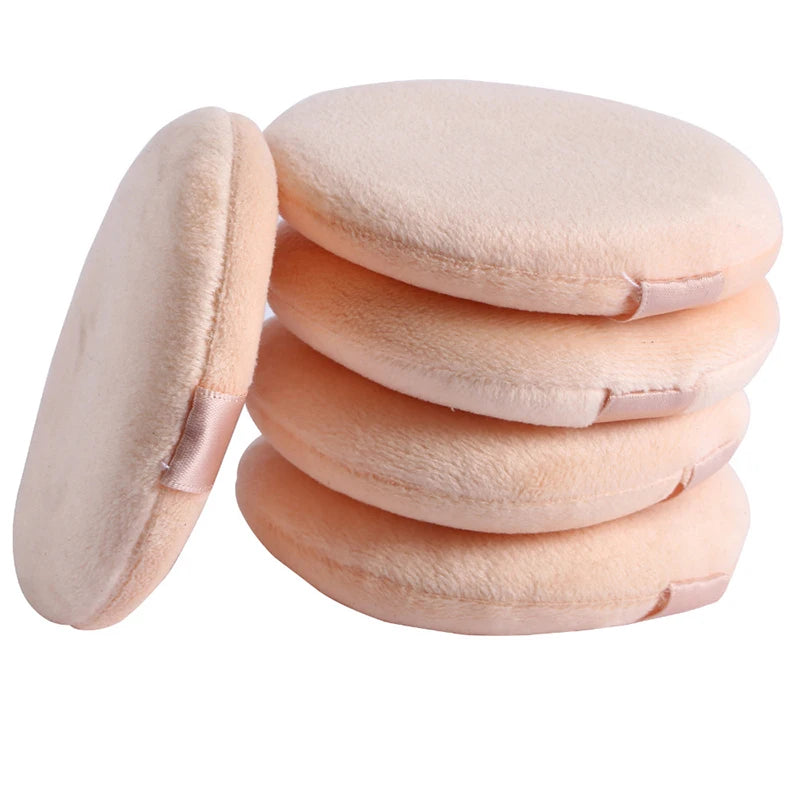 Soft Makeup Puff Set - 5 Pack Round Foundation Powder Applicators