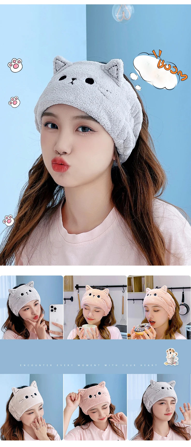 Plush Spa Headband - Soft Face Washing Hair Band for Skincare and Makeup Routine