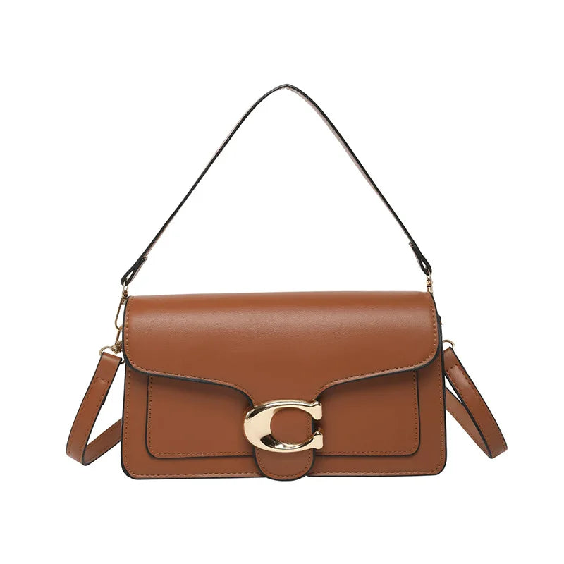 Niche Luxury Solid-Color Tote Bag 2026 New Arrival Fashionable Vintage Versatile Minimalist Crossbody Square Bag